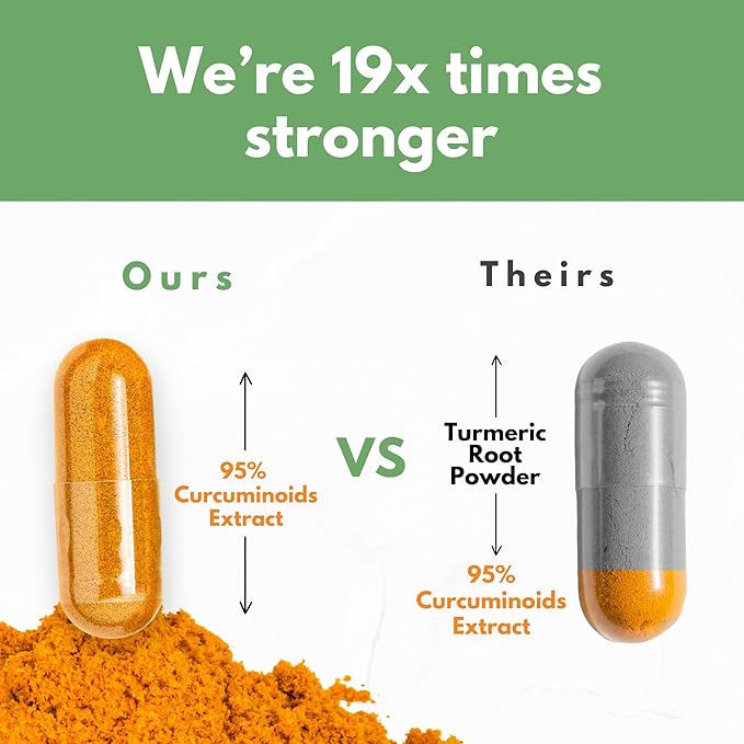 Turmeric Boswellia Extract Supplement 2000 mg – Extra Strength Boswellia Serrata with Turmeric Curcumin - 95% Curcuminoids with Boswellia Extract Capsules - Standardized High Potency - Made in USA