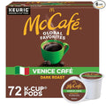 McCafe Venice Cafe Single Serve Coffee Keurig K-Cup Pods Dark Roast Coffee 72 Count