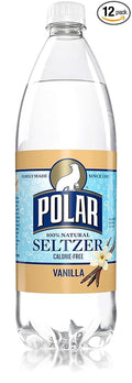 Polar Beverages Polar Seltzer Vanilla 33.8 Fluid Ounce (Pack of 12)