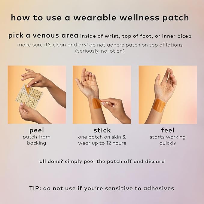 The Good Patch Relax Patches to Unwind and Decompress Natural Patch with Ashwagandha Ginger Root Plant Powered Wearable Wellness Sustained Release (24 Total Patches)