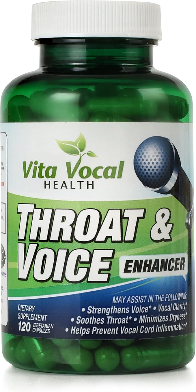 VitaVocal Throat &amp Voice Enhancer Eliminates or Reduces Hoarseness Restores Vocal Clarity Amazing Voice Remedy for Vocal Troubles for Singers Actors Public Speakers
