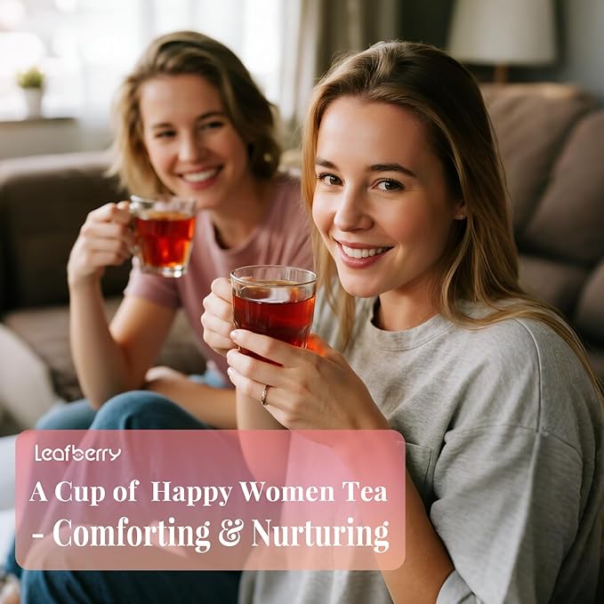 Leafberry Tea Book - Five Reds Tea for Rejuvenates Energy (Menstrual Cycle Tea) Wellness Functional Herbal Tea Detox Boosts Immunity Awaken Rose Jasmine Red Dates Beans (10 Bags) Box Teas Drinkers Gi