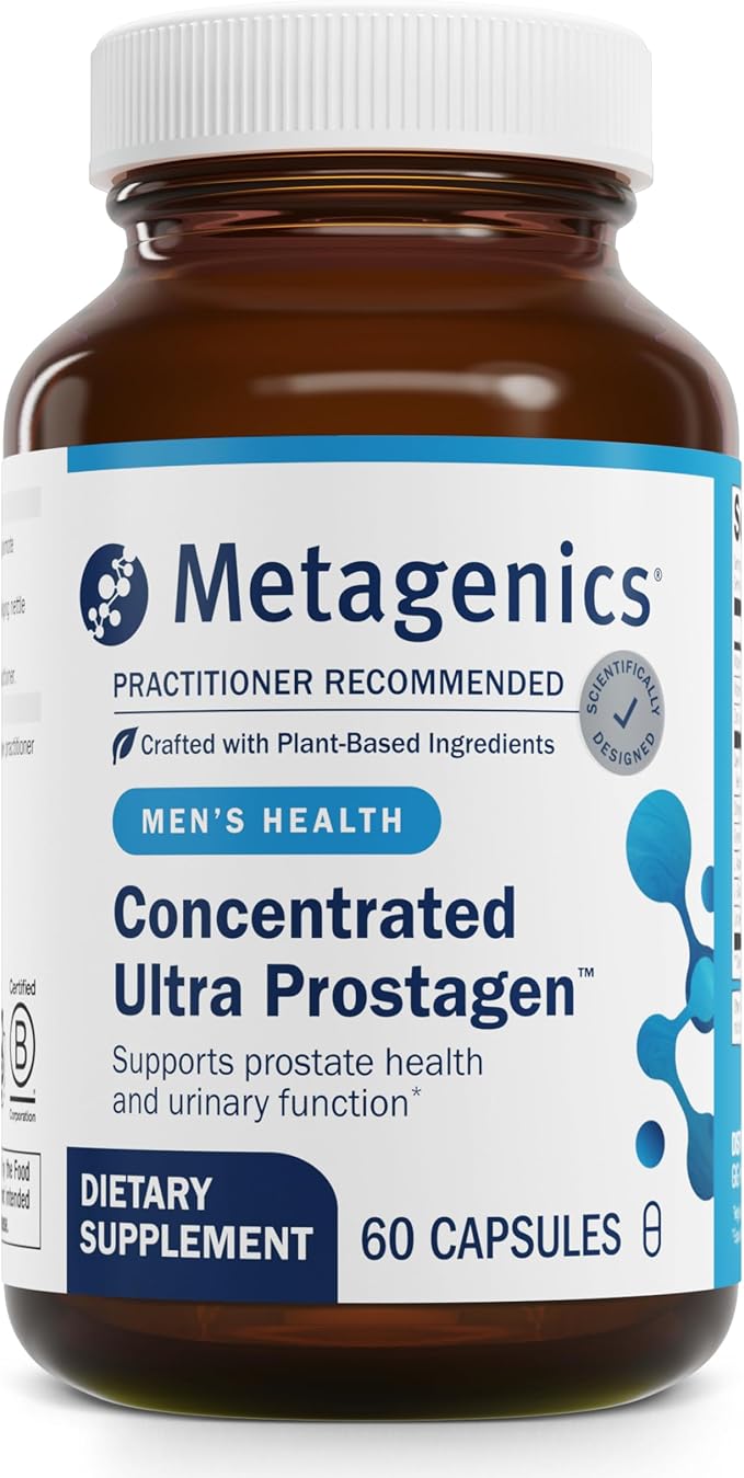Metagenics Concentrated Ultra Prostagen - Prostate &amp Urinary Health with Saw Palmetto Stinging Nettle Lycopene &amp Zinc - Supports Hormonal Balance &amp Immune Health* - Non-GMO- 60 Capsules
