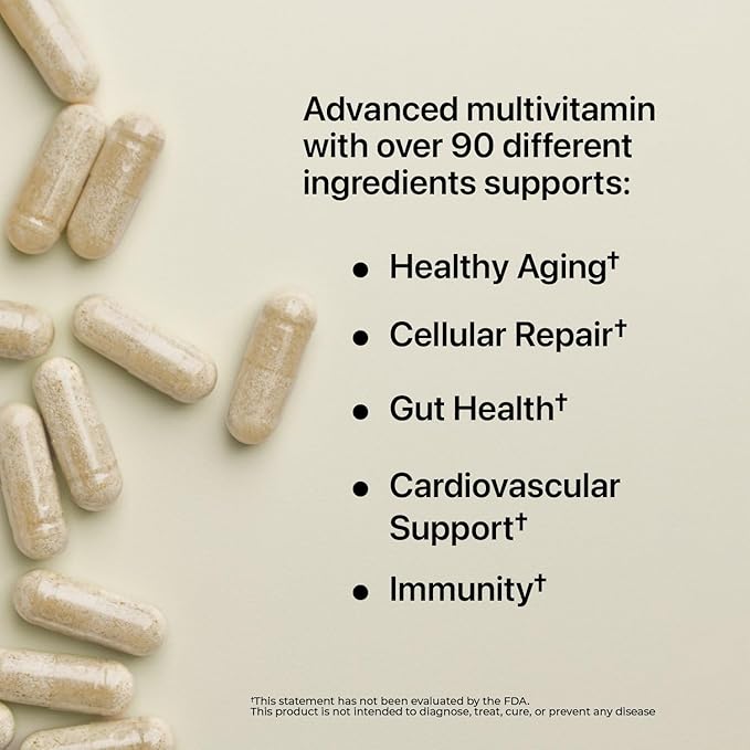Nature's Lab Six Daily Advanced Multivitamin - Over 90 Nutrients Minerals Antioxidants Herbs &amp Whole Foods - 180 Capsules (30 Day Supply)