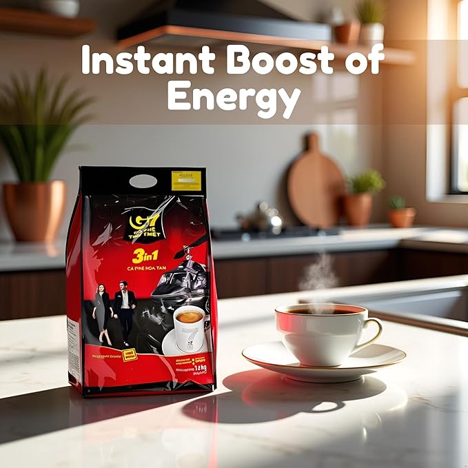 2 Pack Trung Nguyen G7 3-in-1 Instant Premium Vietnamese Coffee 100 Servings Sticks x16g Beverage Vietnam Origin (2 Pack)