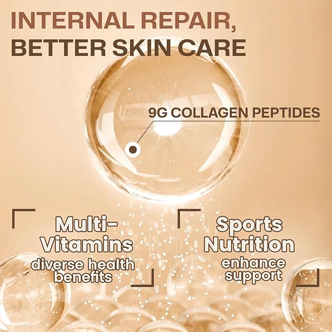 NATURE TARGET Multi Collagen Peptides Powder Bundle - Chocolate &amp Vanilla | Hydrolyzed Collagen for Women &amp Men with Creatine L-Carnitine Glutamine