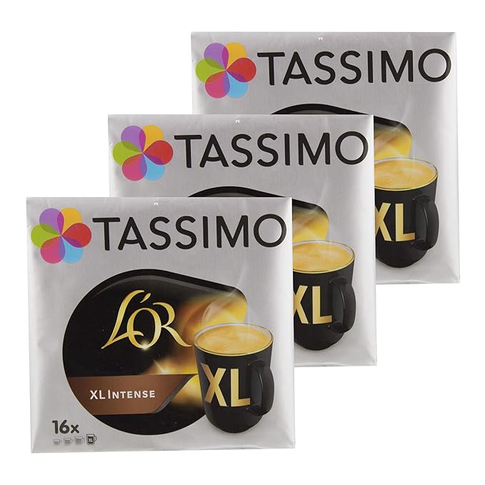 Tassimo L'Or XL Intense Coffee Coffee Capsules Ground Roast Coffee 48 T-Discs