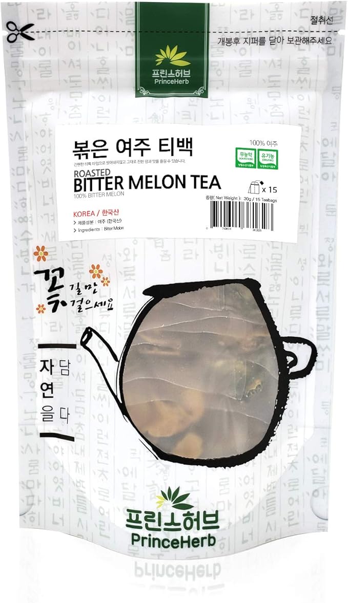 [Medicinal Korean Herb Tea] 100% Natural Roasted Bitter Melon Tea 볶은 여주 차 30g (15 teabags)