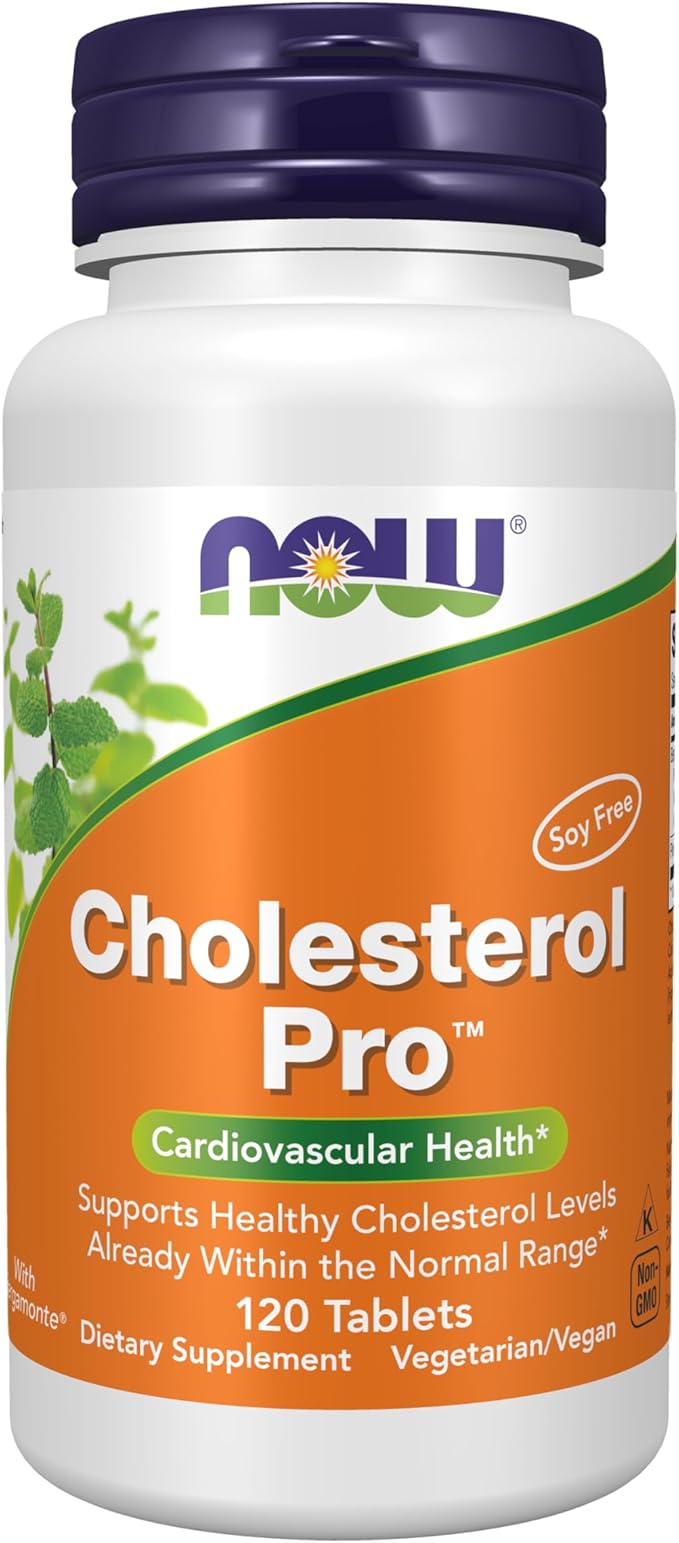 NOW Foods Supplements Cholesterol Pro™ with Bergamonte™ and Plant Sterols Cardiovascular Health* 120 Tablets