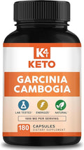 Garcinia Cambogia 1600 mg (180 Capsules) - Pure Natural Extract Supplement Pills - Standardized Garcinia Cambogia Alternative to Drops Gummies Liquid Tea &amp Powder