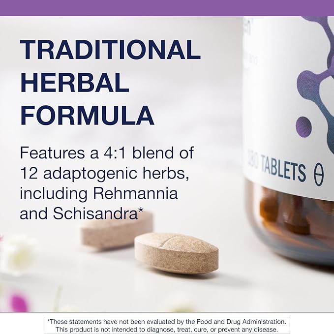 Metagenics Serenagen Supplement - Herbal Stress Management with Asian Ginseng &amp Chinese Herbs - Supports Calm Focus Energy &amp Sleep* - Non-GMO Gluten-Free Vegetarian - 180 Tablets