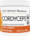 Host Defense Cordyceps Powder - Immune &amp Energy Support Supplement - Kidney Health Supplement with Cordyceps Mushrooms - Fitness Support Supplement to Aid Oxygen Uptake - 3.5 oz (66 Servings)*