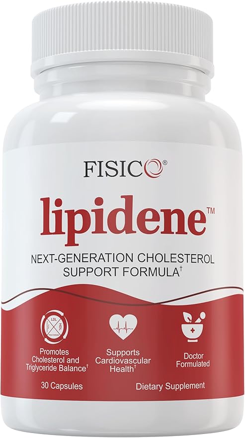 Cholesterol Support &amp Heart Health Supplement – Lipid Balance Cardiovascular Function Heart Health Circulation and Arterial Wellness. Contains Bergamot &amp Olive Fruit Extract – 30 Capsules