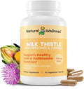 Natural Wellness Milk Thistle with Artichoke &amp Turmeric – Advanced Liver Support Supplement for Detox Regeneration &amp Antioxidant Protection – Supports Liver Cleanse Digestion &amp Overall W