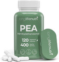LongLifeNutri Palmitoylethanolamide (Pea) 400mg - 120 Vegetarian Capsules Organic Supplement for Discomfort Management 4-Month Supply Lab Tested Made in USA