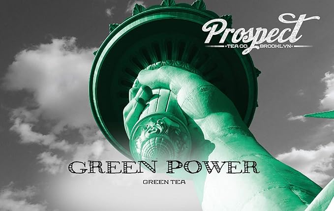 Prospect Tea Co. Green Power Caffeinated Tea Pods Compatible with K Cup Brewers Including 2.0 40 Count