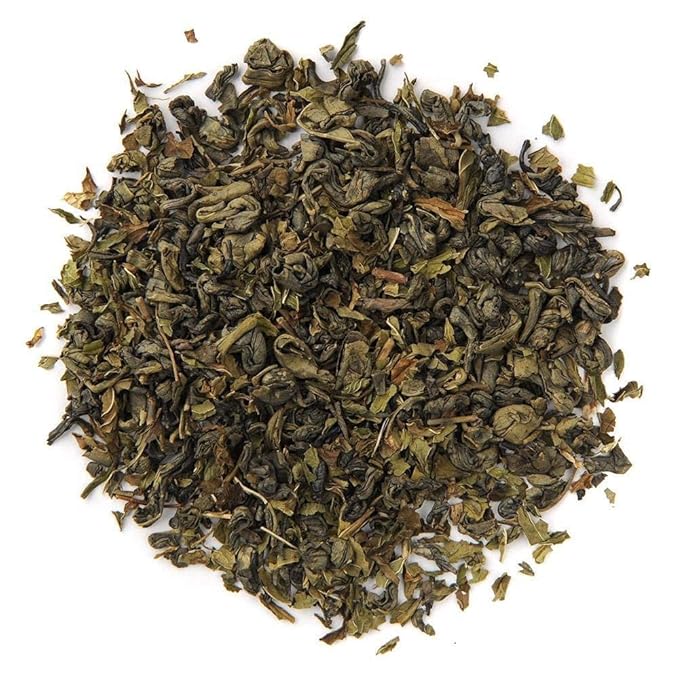 Positively Tea Company Organic Spearmint Green Green Tea Loose Leaf USDA Organic 1 Pound Bag