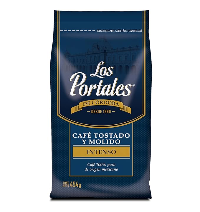 Mexican Los Portales Intense Ground Coffee 16 Ounces