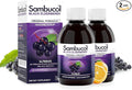 Sambucol Black Elderberry Syrup - Black Elderberry Liquid Immune Support for Kids and Adults High Antioxidants Gluten Free - Original Formula - 7.8 Fl Oz 2-Pack