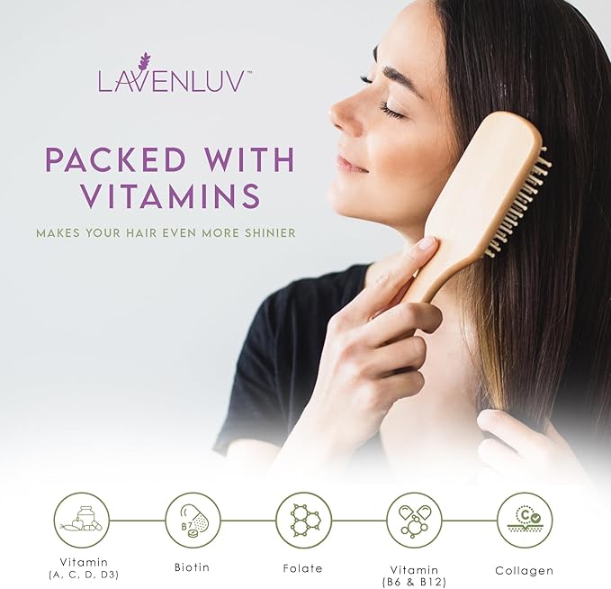 60 Growth Pills - Collagen Peptides Capsules - Lavenluv - Thicker - Supplement - Biotin Vitamins - Growth - Loss Thinning