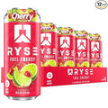 RYSE Fuel Energy Drink - Cherry Limeade - Sugar Free Gluten Free &amp Vegan - 200mg Natural Caffeine Taurine &amp Choline for Focus &amp Energy - No Artificial Colors - 16 fl oz Cans (12-Pack)