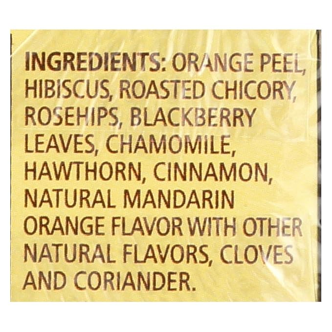 Celestial Seasonings Herb Tea Mandarin Orange Spice 20-count (Pack of 6)