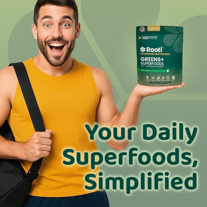 Super Greens Gummies for Adults – 7-in-1 Whole Food Supplement Spirulina Lion’s Mane Probiotics Fiber &amp Digestive Enzymes Vegan Sugar-Free Digestive &amp Immune Support 120 Gummies