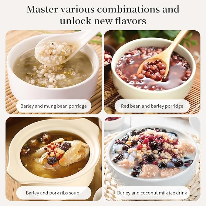 Wanhua Hall Job's Tears Grain Coix Seed Jobs Tears Seeds 18oz/500g Natural Pearl Barley Coix Rice No addition No Sugar薏米 薏仁 薏仁米