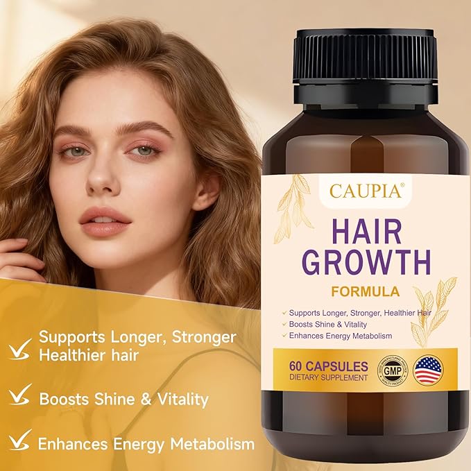 Hair Energy Supplement Capsules for Hair Growth - Hair &amp Scalp Support Supplement - 60 Capsule