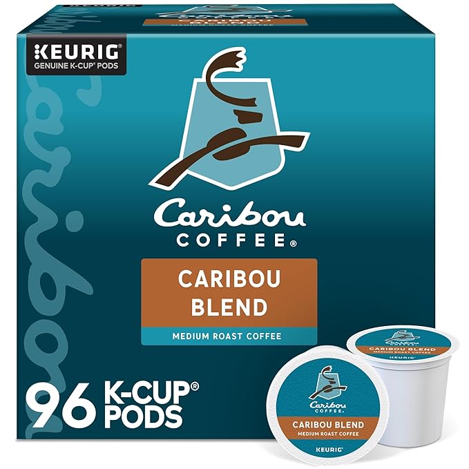 Caribou Coffee® Single-Serve Coffee K-Cup® Caribou Blend 96 Count (4 Packs of 24)