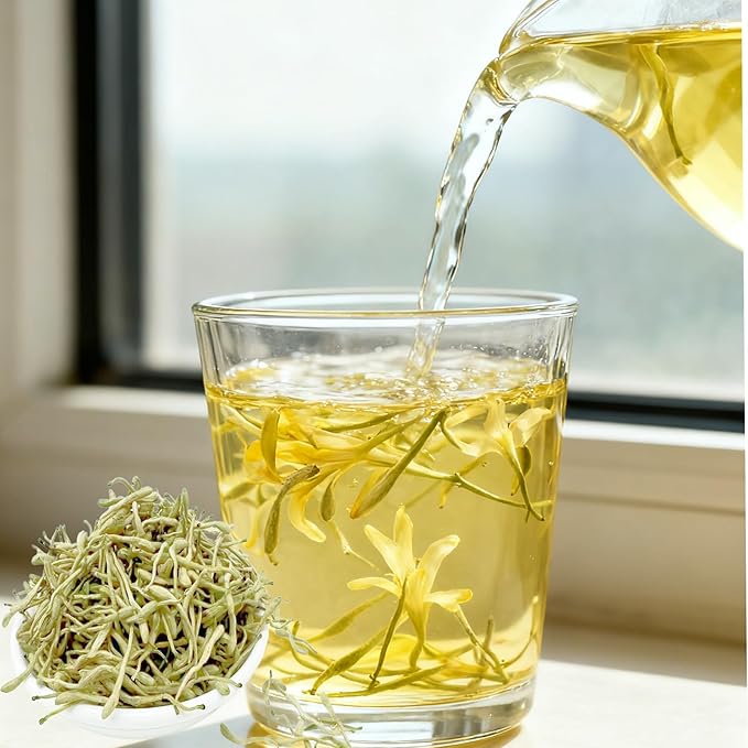 Premium Dried Honeysuckle Tea (18OZ-Small Jar Tea)
