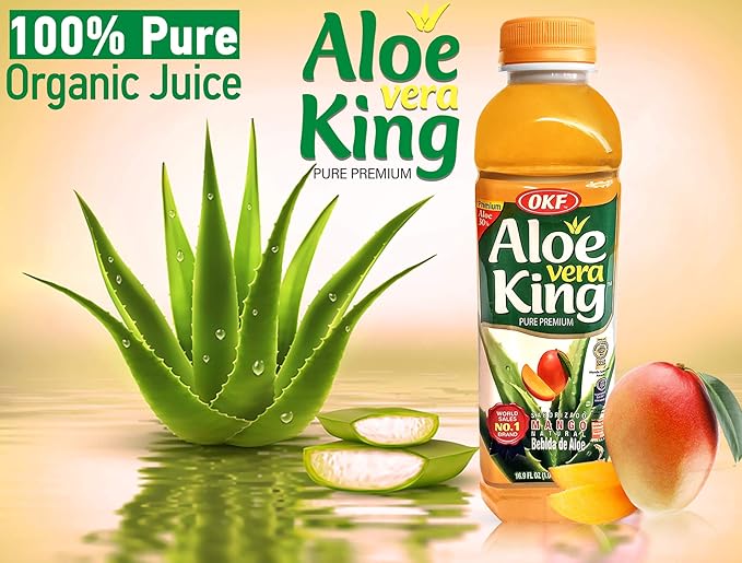 Okf Aloe Vera King Mango Drink 16.9oz (Pack of 10)