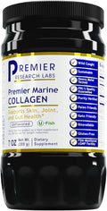 Premier Research Labs Marine Collagen - Marine Collagen Peptides Hydrolyzed Marine Collagen Powder Fish Collagen for Women and Men 5g Collagen Per Serving for Skin Joint and Gut Health - 7 Oz