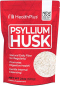 Health Plus Psyllium Husk 24 oz 96 Servings - Natural Detox Daily Dietary Fiber Supplement Constipation Relief Gentle Gut Cleanse Keto Baking