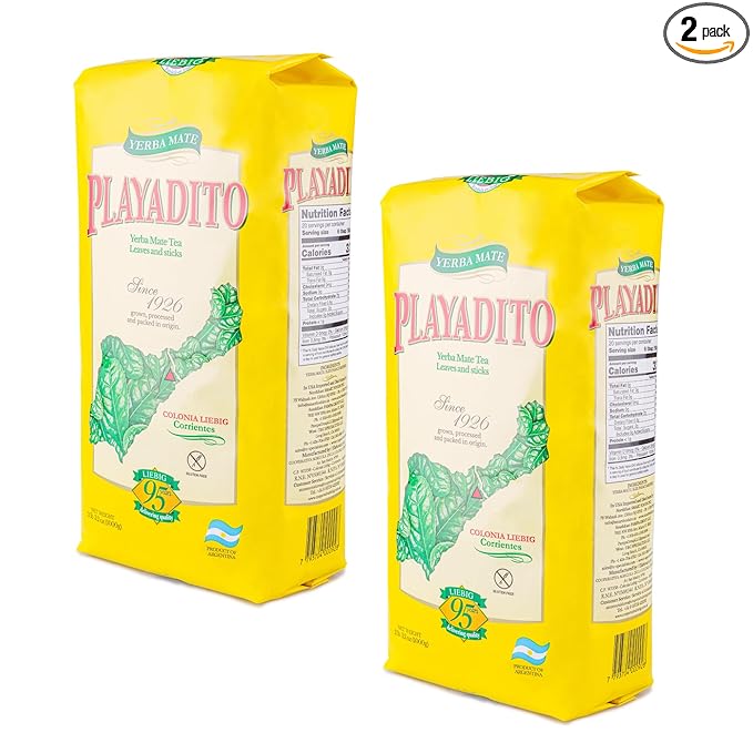 Yerba Mate Playadito 1 kg. | 2.2 lbs. - 2 Pack.