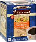 Teeccino Gluten Free Organic Chicory Herbal Tea Dandelion Caramel Nut Tea Bags Caffeine Free Acid Free 10 Count (Pack of 6)6