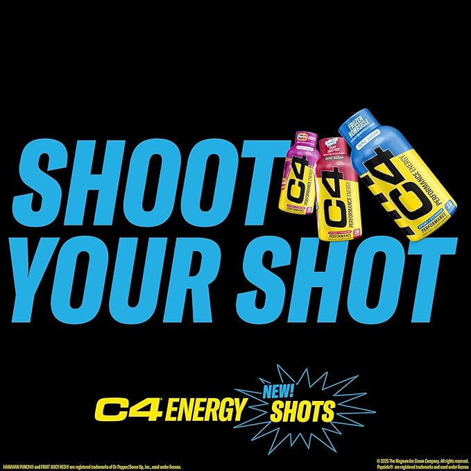 C4 Performance Energy Shot 2oz 12pk - Hawaiian Punch FJR