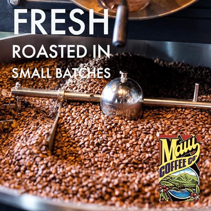 Maui Coffee Company 100% Maui Coffee Ground Maui Grown Dark Roasted in Hawaii 7 oz. Bag