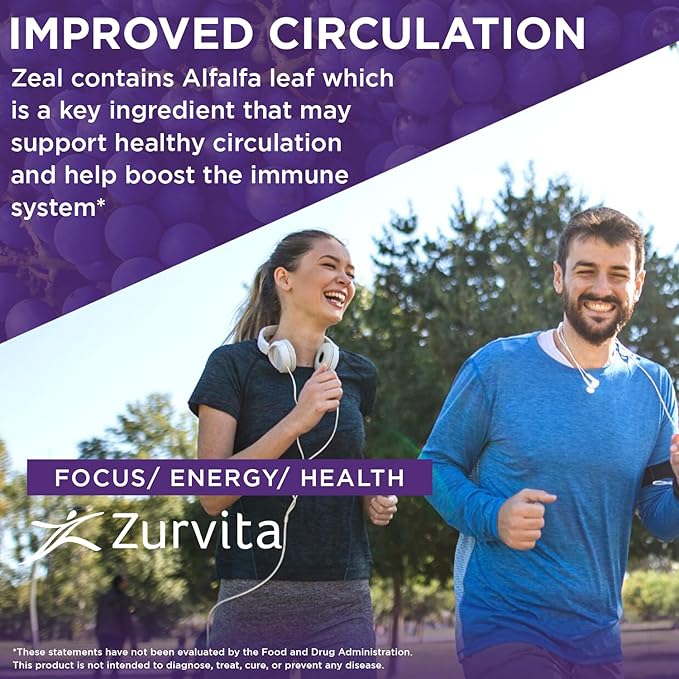 Zurvita - Zeal for Life - Bold Grape Flavor - Daily Nutritional Supplement for Vitality Immunity &amp Overall Wellness - 30-Day Wellness Bag 420 Grams