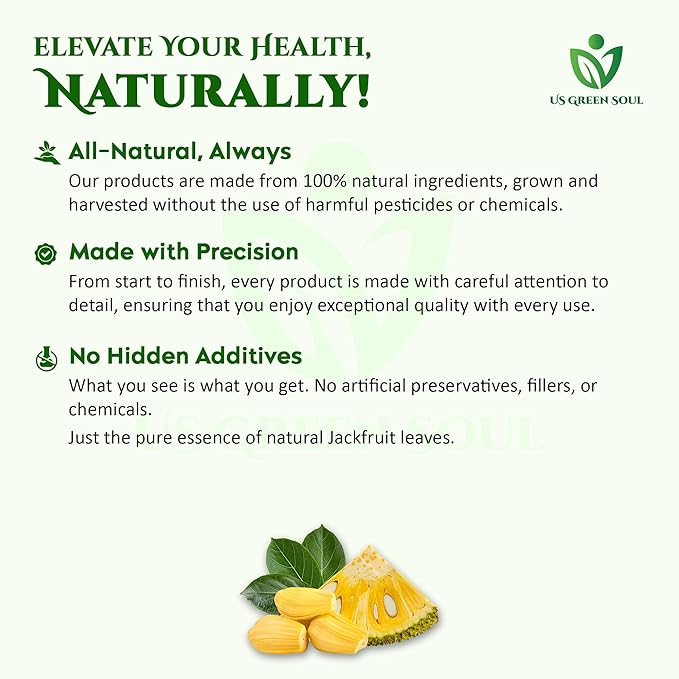 Jackfruit Leaves – Naturally Dried Herbal Leaves – Pure Artocarpus Heterophyllus Leaves for Tea &amp Traditional Preparations