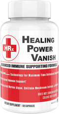 Re+Gen Nutrition Herp Rescue Healing Power Vanish Immune Support for Women Mushroom Supplement Pure Shiitake Mushroom Beta Glucan Red Marine Algae 60 Capsules