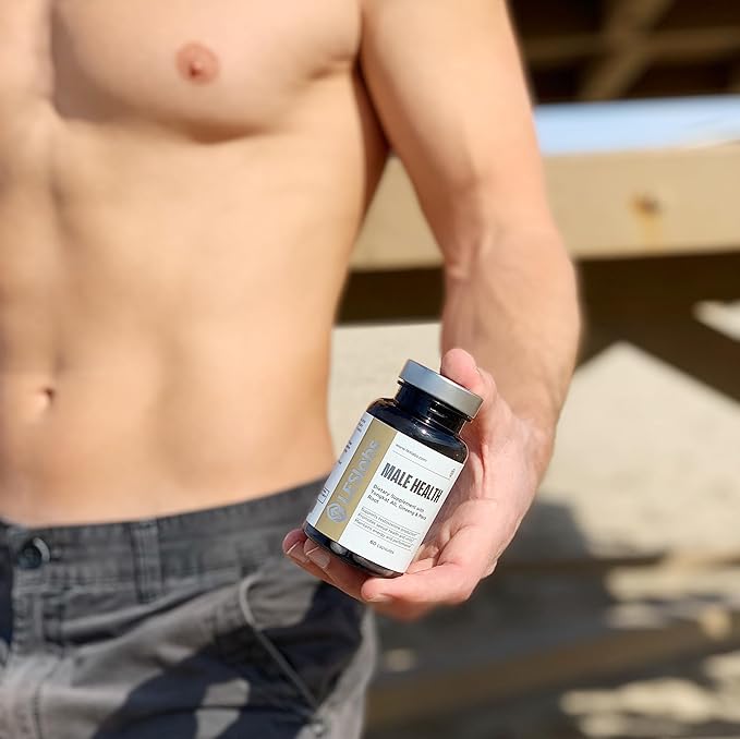 LES Labs Male Health – Enhance Hormone Production Strength &amp Vitality Drive &amp Endurance – Tongkat Ali Ginseng Maca &amp Boron – Non-GMO Supplement – 60 Capsules