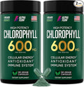 Alpha Flow [2 Pack Chlorophyll Capsules 600mg - Chlorophyll Supplement for Energy &amp Skin - Internal Deodorant for Women &amp Men - Alternative to Liquid Drops - 240 Vegan Pills
