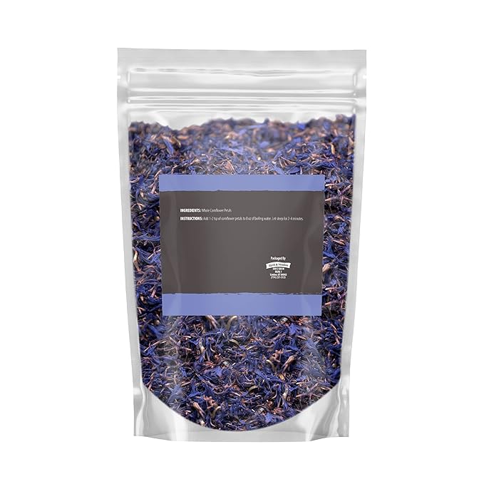Birch &amp Meadow 4 oz Whole Cornflower Petals Decorative Tea &amp Cooking Additive