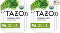 TAZO Organic Zen Green Tea Bags Caffeine Free Tea with Refreshing Lemongrass &amp Spearmint 96 Total Tea Bags (16ct - Pack of 12)