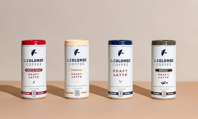 La Colombe Draft Latte Variety Pack - Core 4 Flavors: Triple Vanilla Draft Mocha - Made With Real Ingredients - Grab And Go Coffee 9 Fl Oz (Pack of 16)