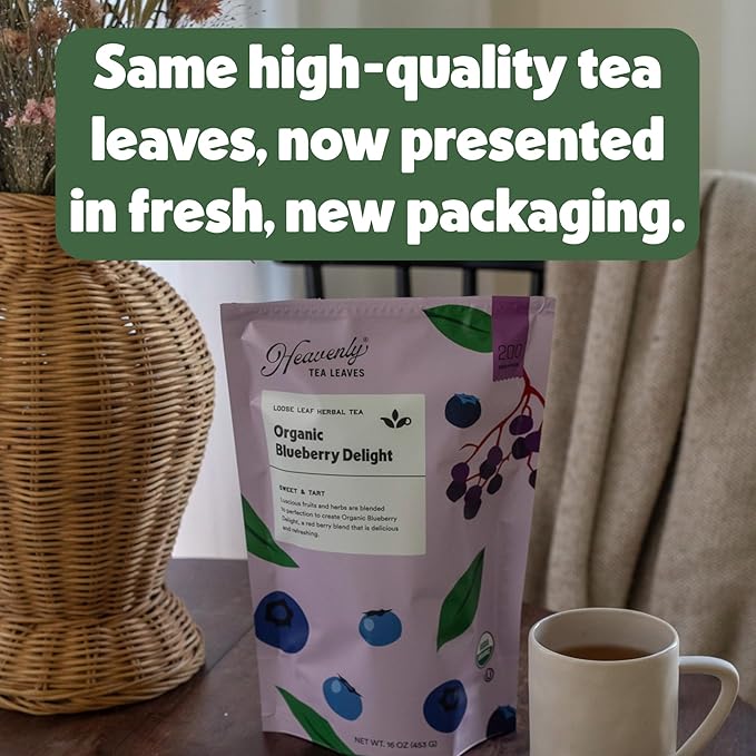 Heavenly Tea Leaves Organic Jasmine Pearl Green Tea 1 lb Bulk Loose Leaf (Approx. 200 Servings) – Hand-Rolled Green Tea Scented with Jasmine Blossoms USDA Organic OU Kosher Premium Quality