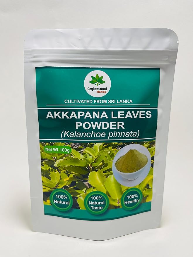 Organic Kalanchoe pinnata Leaves Powder 100g (Bryophyllum Pinnatum) Miracle leaf air plants Herbal Powder - Ceylonwood Herbals