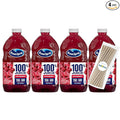 Ocean Spray 100% Cranberry Fruit Juice No Added Sugar 64 fl oz 4 Pack + 15 Sugarcane Disposable Straws by KOOL8SHOP Infinite Deals
