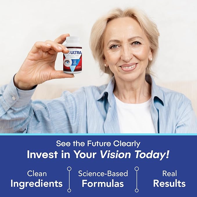 Eye Health Supplement – 14 Essential nutrients for Clear Vision Blue Light Protection and Long-Term Eye Health. Supports Clarity and Eye Wellness. 60 Capsules. (6 Pack)